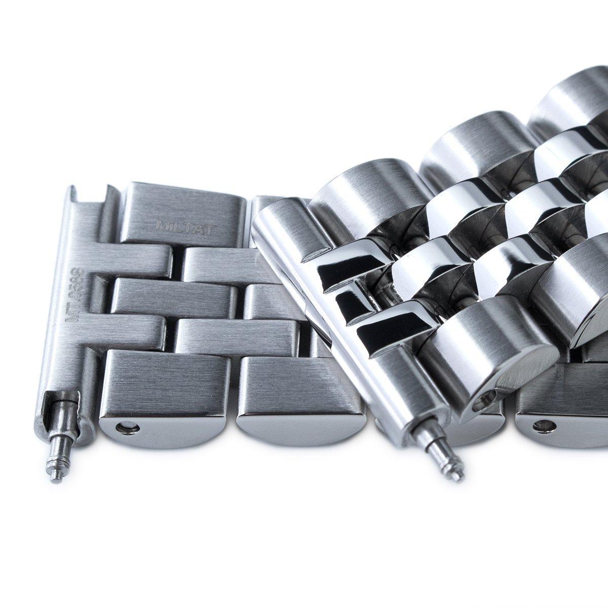 STRAPCODE MiLTAT 20 mm AngusJ Louis JUB Brushed/Polished VClasp