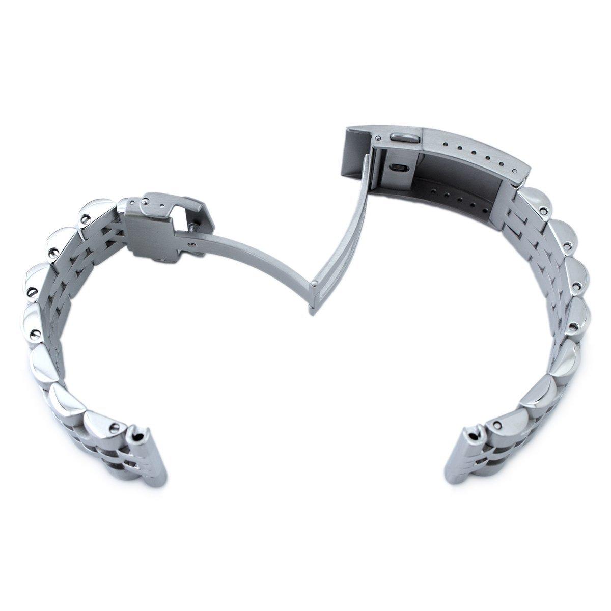 STRAPCODE MiLTAT 20 mm AngusJ Louis JUB Brushed/Polished VClasp