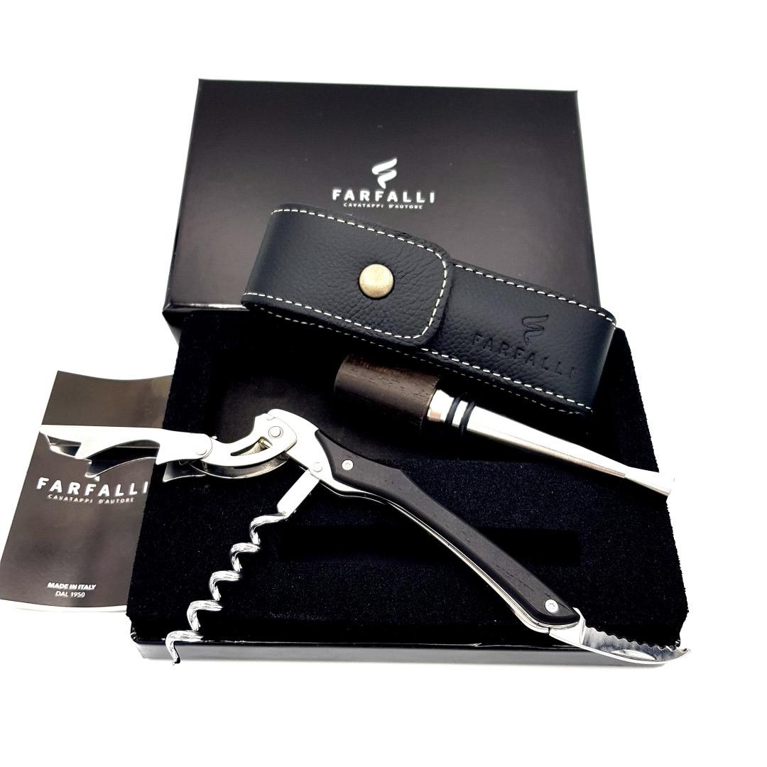 Farfalli Weinliebhaber Deluxe Set (Ebenholz) Tools For Gents