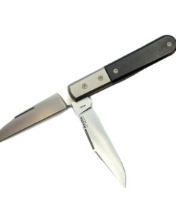 LionSteel CollectorKnives Warhorse - Clippoint & Wharncliffe M390 - Grey Bolster - Ebony Wood - (CK0122EB)