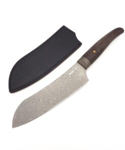 Alternative view of Due Cigni Cutlery COQUUS SANTOKU BALBACH DAMAST Kitchen knife Design by FOX Knives