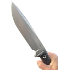 Alternative view of TRC Apocalypse Elmax Stonewash Double Black Canvas Micarta Kydex