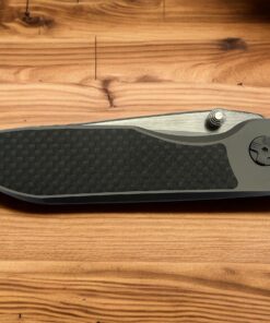 Vanguard Knives Cheetah Titanium & Carbon Inlay Titanium + Timascus Clip M390 Satin - Image 4