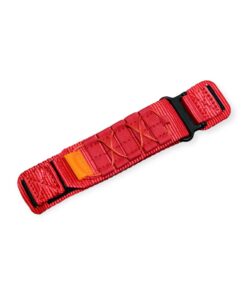 Watch strap (M), nylon, red, sport, quick release, Velcro, 20 mm