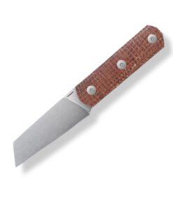 Straight Line EDC "Erny" M390 / Brown Burlap Micarta
