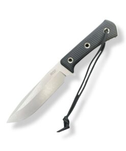 TRC Apocalypse Elmax Stonewash Double Black Canvas Micarta Kydex