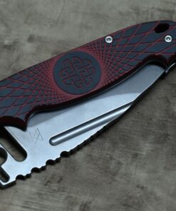 Alternative view of Midgards Messer SLIDING KNIFE (MID-04 BR) N690 / G10 Black + Red