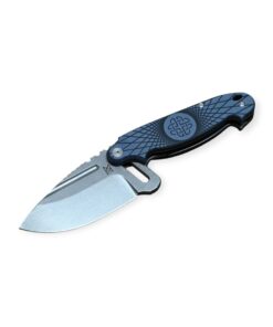 Midgards Messer SLIDING KNIFE (MID-04 BGY) N690 / G10 Black + (Blue)Grey