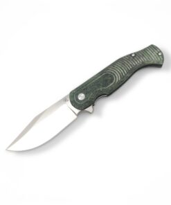 Fox Knives EASTWOOD TIGER - S90V - Fat-Carbon Dark Matter Green - Linerlock- LIMITED TFG EDITION - Gudy Van Poppel-Design