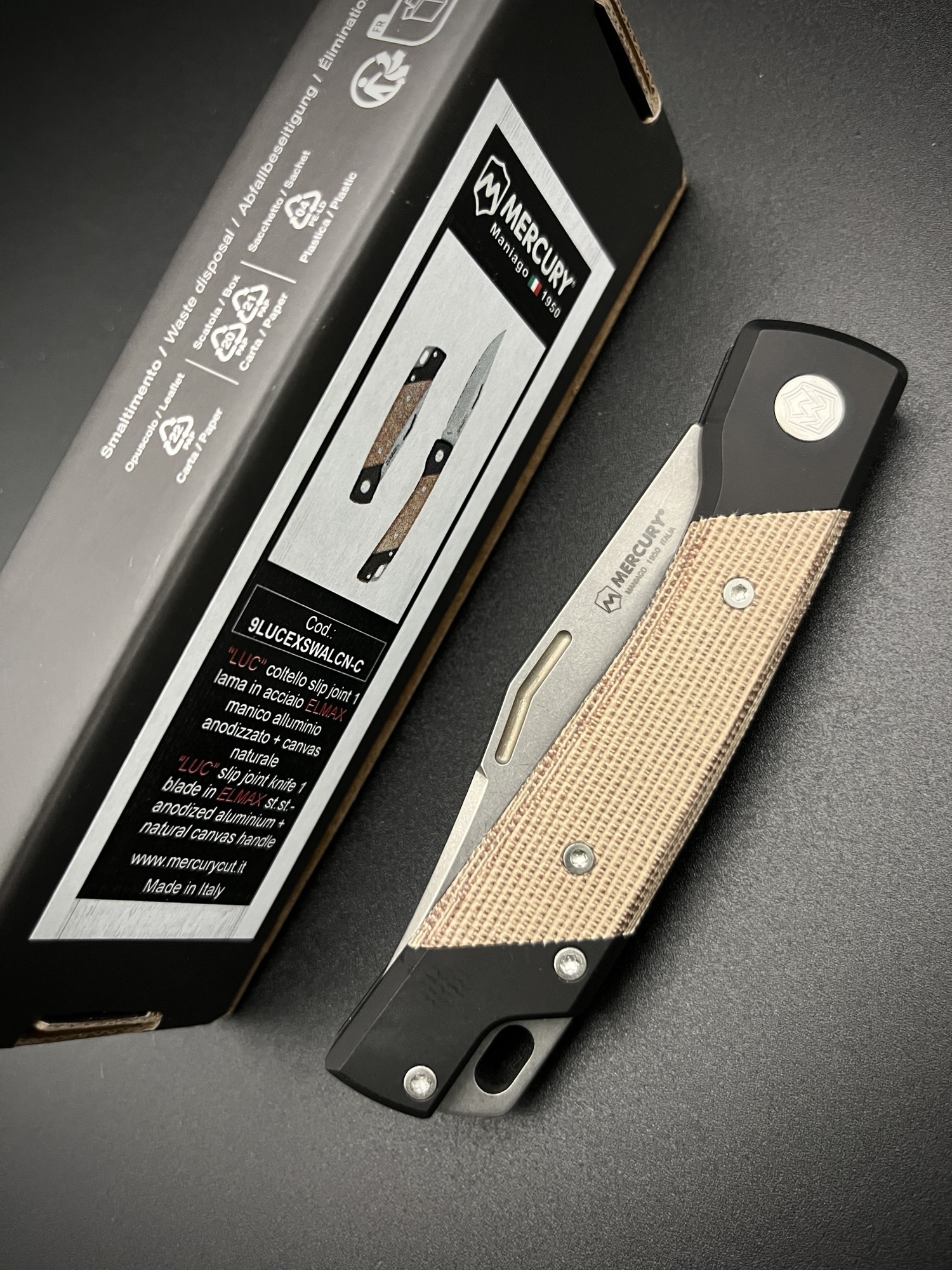 Mercury | LUC | Natural Canvas Micarta Inlays – Bild 7
