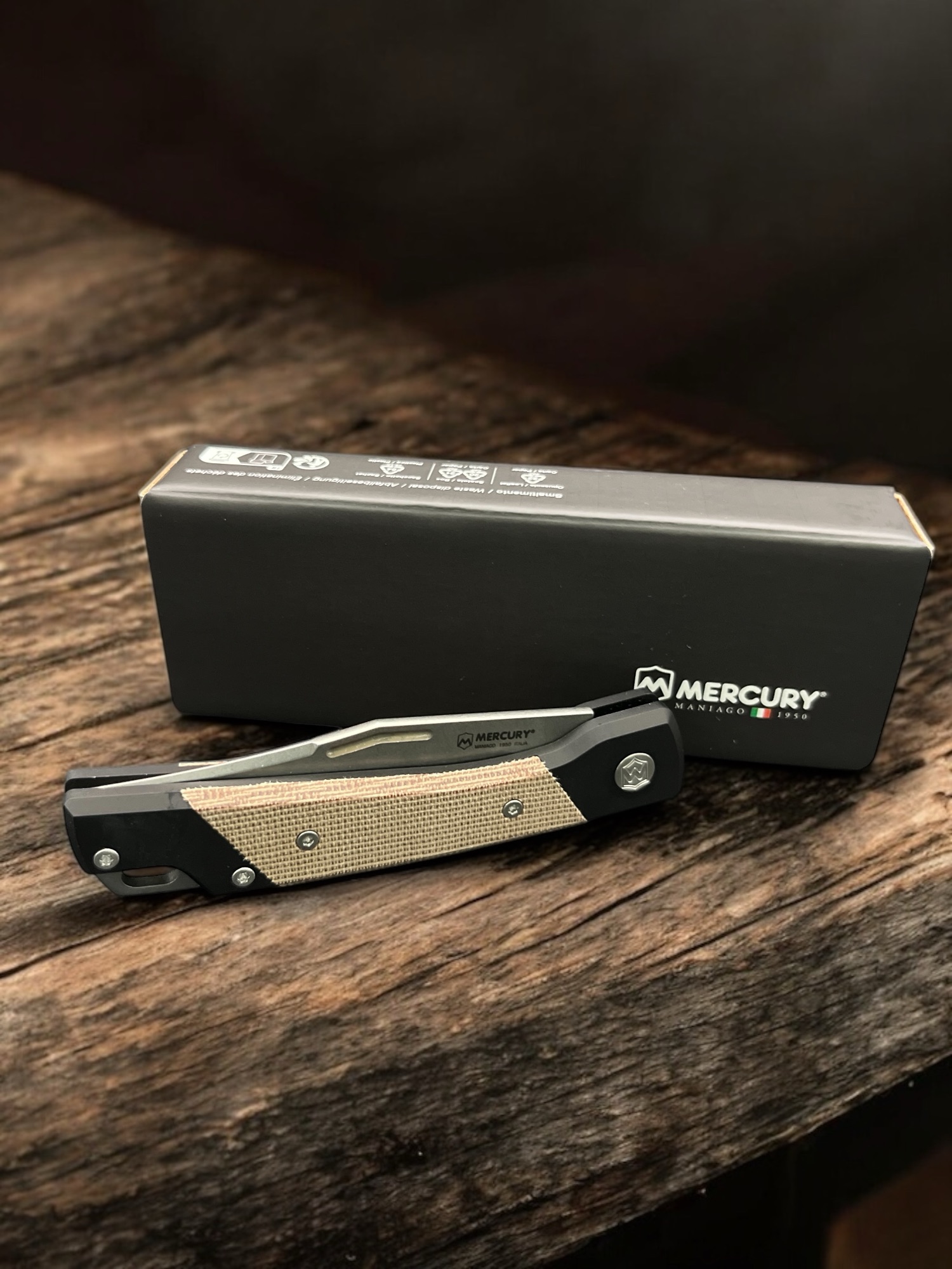 Mercury | LUC | Natural Canvas Micarta Inlays – Bild 5
