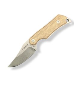 Mercury | Kali | Clip Point N690, Natural Canvas Micarta