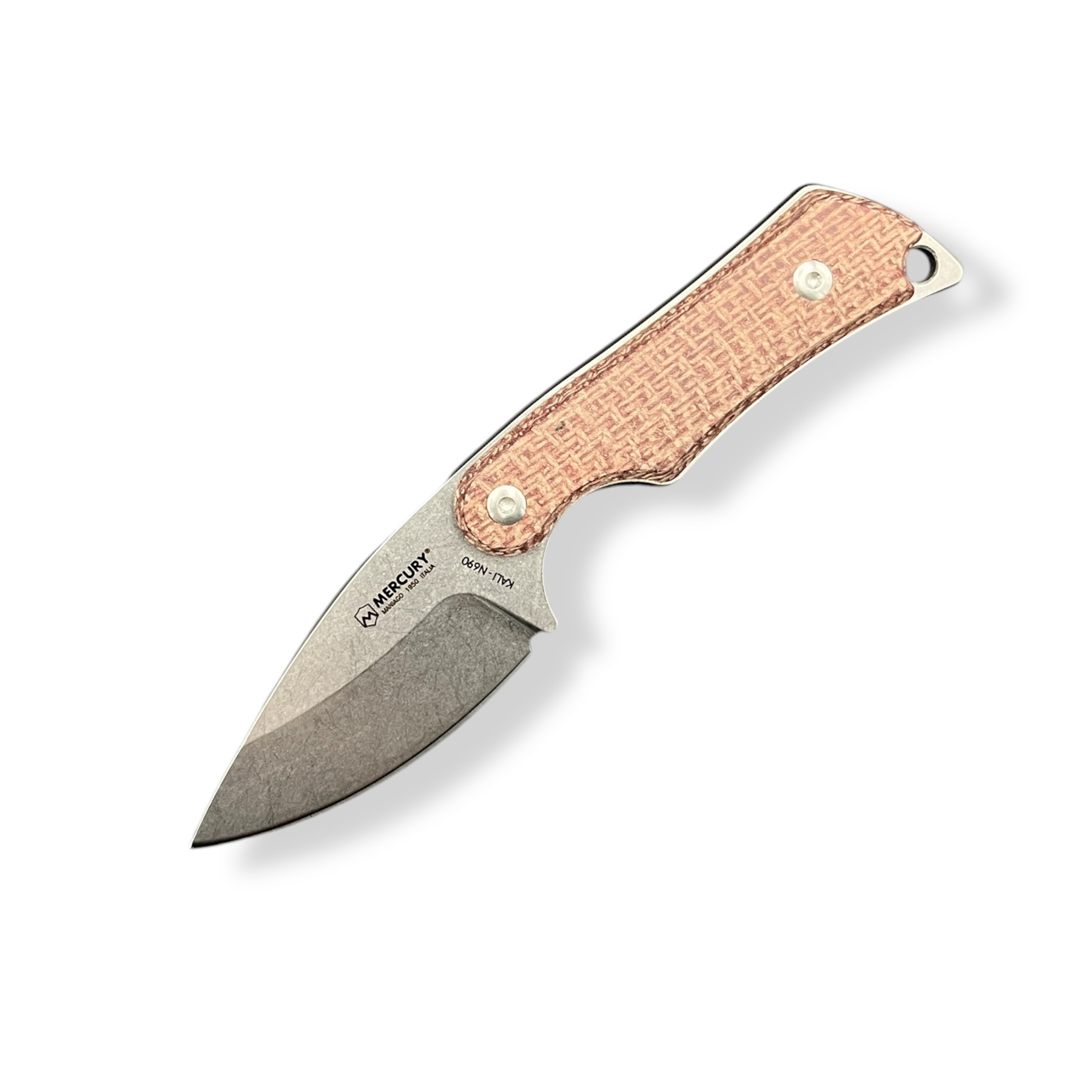 ミルカリ Mercury | Kali | Drop Point N690, Red Burlap Micarta - Tools For Gents