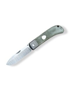 Tuya Knife Collabo Andi Thiel „Queen Anne’s Revenge“ EDC Titan Slipjoint Folder – Green Antik Micarta - Böhler M390 (B-Ware)