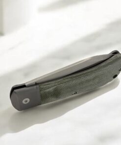 Tuya Knife Collabo Andi Thiel „Queen Anne’s Revenge“ EDC Titan Slipjoint Folder – Green Antik Micarta - Böhler M390 (B-Ware) – Bild 4
