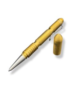 Hinderer Extreme Duty Spiral Pen - Brass Tactical Pen Glass Breaker, Kubotan + Ballpoint Pen (Second Hand)