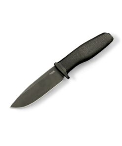 LionSteel | ACHA | Black Burlap Micarta / M390 - Black Blade