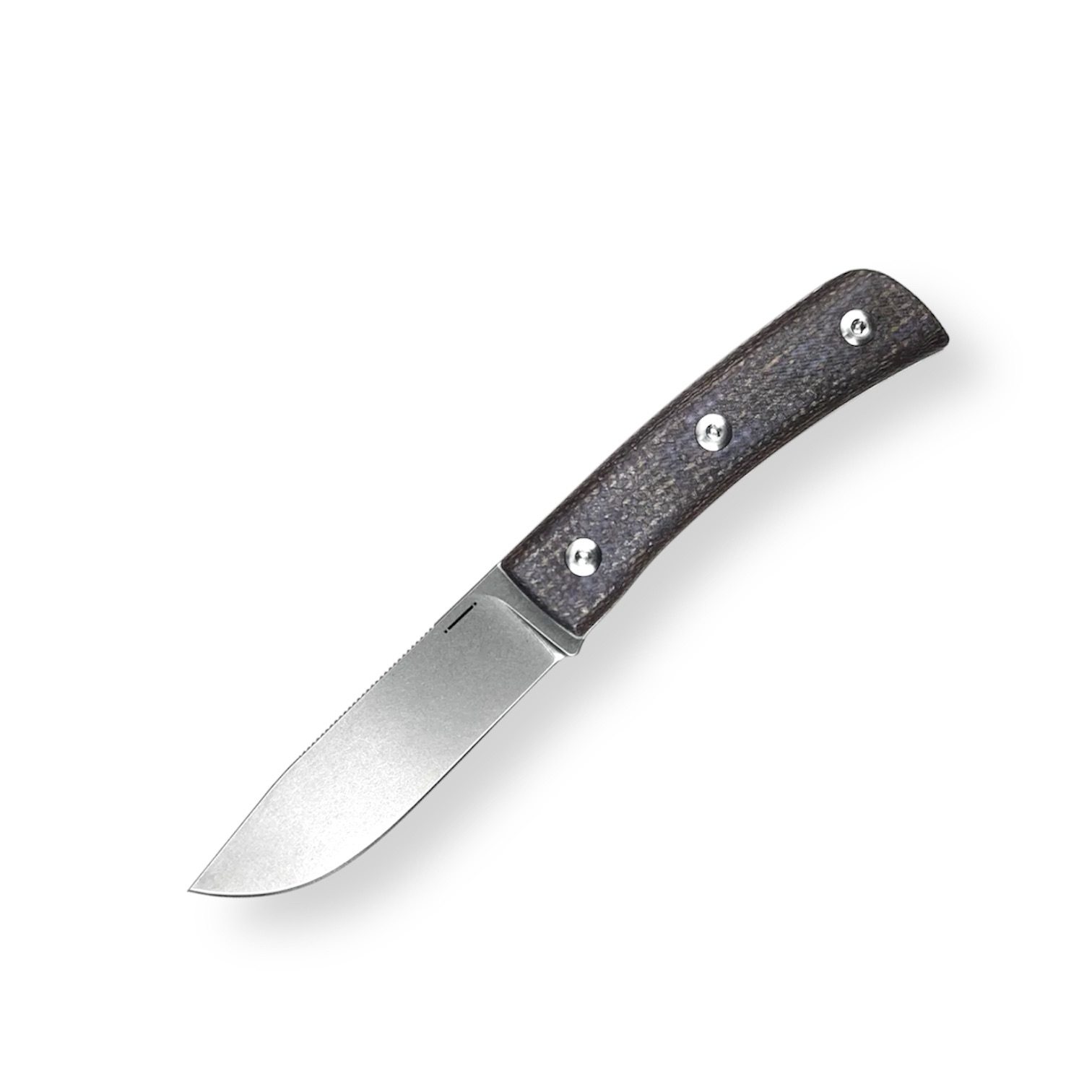 Straight Line EDC| BUSTER | Brown Burlap Micarta - M390