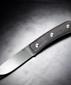Straight Line EDC| BUSTER | Brown Burlap Micarta - M390 – Bild 2