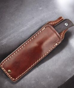 Straight Line EDC| BUSTER | Brown Burlap Micarta - M390 – Bild 4