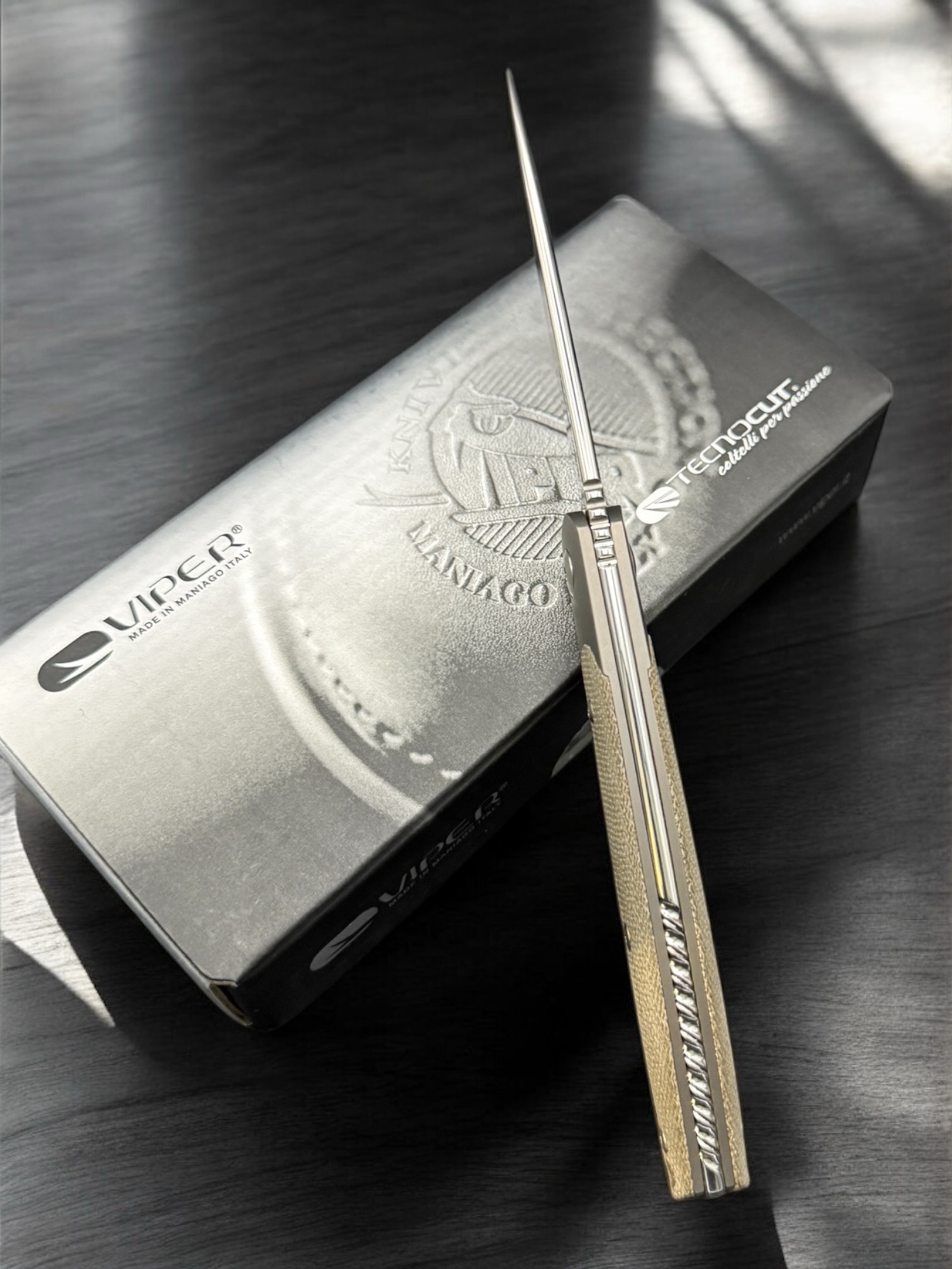 Viper | KEY 2/CV | Satin M390, Green Canvas Micarta - Designed by Jesper Voxnaes – Bild 7