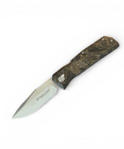Maserin Coltellerie | 502/G POWER | N690 - Black/ Gold FatCarbon