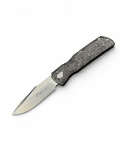 Maserin Coltellerie | 502/N POWER | N690 - Black/ Silver FatCarbon