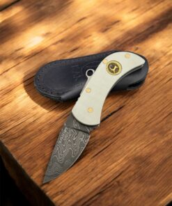 Alternative view of KAM KNIFE | MODEL KARPAZ DAMASCUS | Damascus Steel & G10