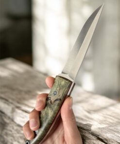 Tokaba Knives Turkey | Custom | M398 & Stabilized Amboyna Wood - Image 8