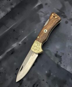 Alternative view of BIÇAK BURADA | TAURUS GUARD | Handmade - N690 & Walnut wood / industrial wood (composite wood)
