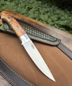 Alternative view of Tokaba Knives Turkey | Custom | M398 & Stabilized Amboyna Wood