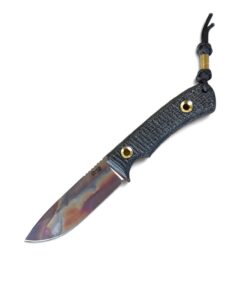 TRC Knives | POLHEIM | Post Apocalyptic /Magnacut - Black Burlap micarta - Kydex