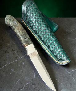 Alternative view of Tokaba Knives Türkiye | Custom | M398 & Stabilisiertes Amboyna-Holz (#19)