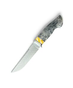 Tokaba Knives Türkiye - Custom Modell - Damascus / Amboyna Wood / Mammoth (#17)