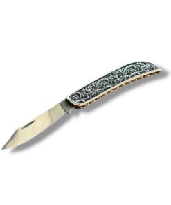TFG | K.M.A MASTER WORK OTTOMAN  | Hand-finished guilloché – slipjoint N690 semi-mirror polish – engraved handle